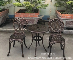 Bàn Ghế Ngồi Nhôm Đúc 2054T