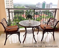 Bàn Ghế Nhôm Đúc Ban Công 2063T