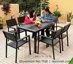 Bàn Ghế Sân Vườn Nhôm Đúc 2041T