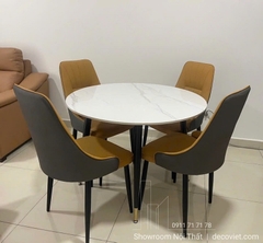 Bàn Tròn 4 Ghế Cho Nhà Nhỏ 2863S
