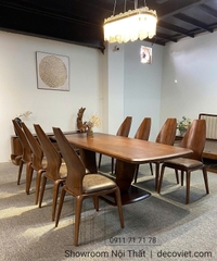 Bộ Bàn Ăn Gỗ Tự Nhiên 8 Ghế 2320S