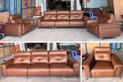 Bộ Ghế Sofa Da Bò Cao Cấp 885T