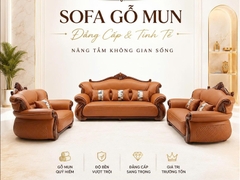 Bộ Sofa Gỗ Mun Phòng Khách 1185T