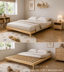 Mẫu Giường Đơn Gỗ 455T