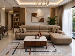 Sofa Gỗ Bọc Da Hiện Đại 1152T