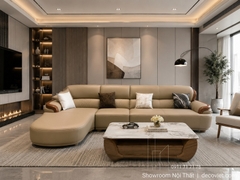 Sofa Gỗ Mun Da Bò Ý Nhập Khẩu 1130T