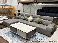 Sofa Góc Bọc Da Phòng Khách 1067T