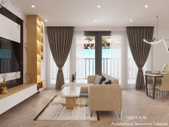 Thiết kế nội thất căn hộ 2PN Aria Vũng Tàu Hotel & Resort