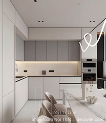 Tủ Bếp Chữ L Hiện Đại 410T