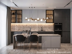 Tủ Bếp Gỗ Công Nghiệp 413T