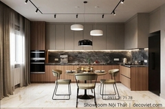 Tủ Bếp Gỗ Hiện Đại 1107T