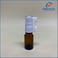 Xịt quay có nắp - TRẮNG (thủy tinh) - 18mm (14*38-có nút - LJ)