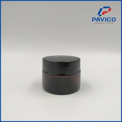 Hũ kem thủy tinh nâu 30g