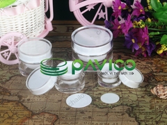 Vỏ chai lọ đựng kem mỹ phẩm nhựa acrylic trắng