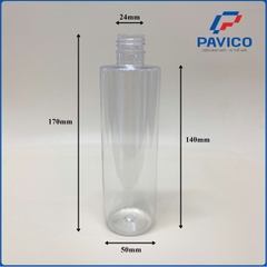 AV260-Chai PET dáng trụ 260ml-24mm
