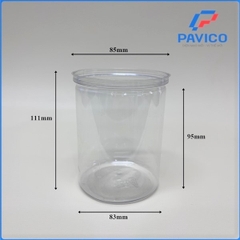 85H600-Hũ nắp xé 600ml