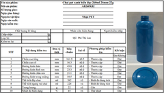 AB260-Chai PET phình cổ 250ml