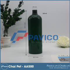 AA500-Chai nhựa pet 500ml