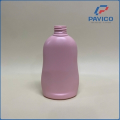 HD300-Chai HDPE màu hồng nhạt 3% đầu bơm 300ml-28mm-40g