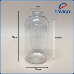 AD520-Chai nhựa pet 520ml