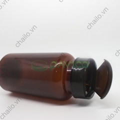 Vỏ lọ dược phẩm thuốc viên màu nâu nắp bật DP7