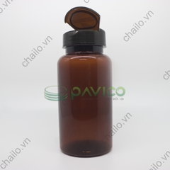 Vỏ lọ dược phẩm thuốc viên màu nâu nắp bật DP7