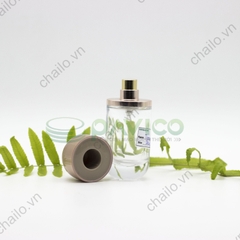 Mẫu vỏ chai lọ đựng nước hoa thủy tinh dáng tròn 50ml