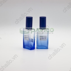 Vỏ lọ đựng nước hoa thủy tinh màu xanh dương