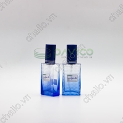 Vỏ lọ đựng nước hoa thủy tinh màu xanh dương