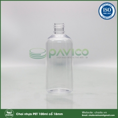 Chai nhựa pet 100ml cổ 18mm