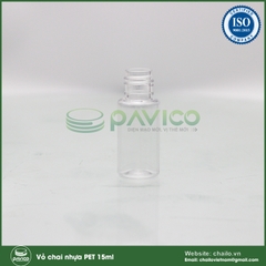 Vỏ chai nhựa pet 15ml cổ 20mm