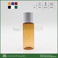 Chai nhựa pet da cam 30ml đựng mỹ phẩm dầu dừa