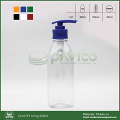 Chai nhựa pet trong 250ml bao bì chứa đựng giá tốt