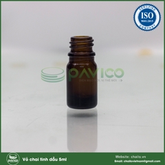 Bộ vỏ chai tinh dầu 5ml các loại nắp nút