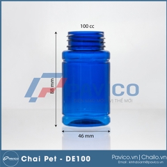 DE100-Lọ thuốc viên 100cc
