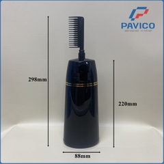 Bộ chai phủ bạc có lược 420ml