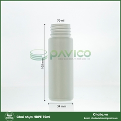Chai HDPE xịt mũi nắp vặn 70ml