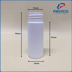 HM50-Chai HDPE xịt mũi 50ml-30mm