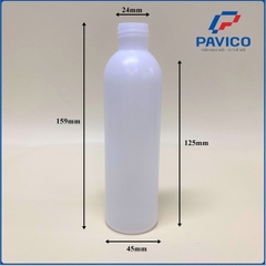 HT180-Chai HDPE trong LOGO 180ml - 24mm