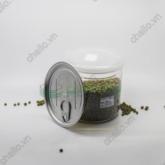 Hũ nhựa pet nắp nhôm xé 380ml đựng thực phẩm đồ khô