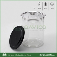 Hũ đựng chà bông hạt điều 920ml nắp nhôm xé