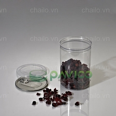 Hũ nhựa nắp nhôm xé 1000ml 98.9x146mm đựng hạt điều