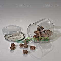 Hũ nhựa nắp nhôm xé 680ml 98.9x100mm đựng đồ khô