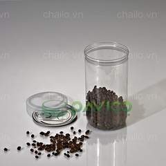Hũ nhựa nắp nhôm xé 800ml 83.3x158mm