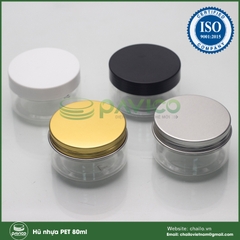 Hũ nhựa pet 80ml nắp nút các loại