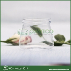 Hũ nhựa pet trắng sứ 80ml