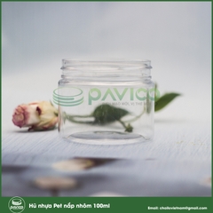 Hũ nhựa pet nắp nhôm thể tích 100ml
