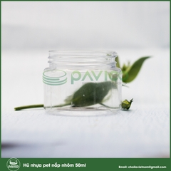 Hũ nhựa pet nắp nhôm thể tích 50ml