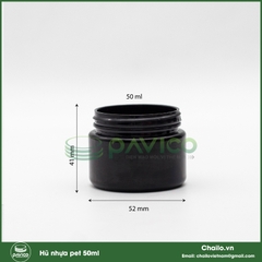 Hũ nhựa pet đen 50g