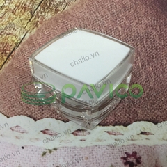 Hũ vuông 15ml trong suốt HV01C-15